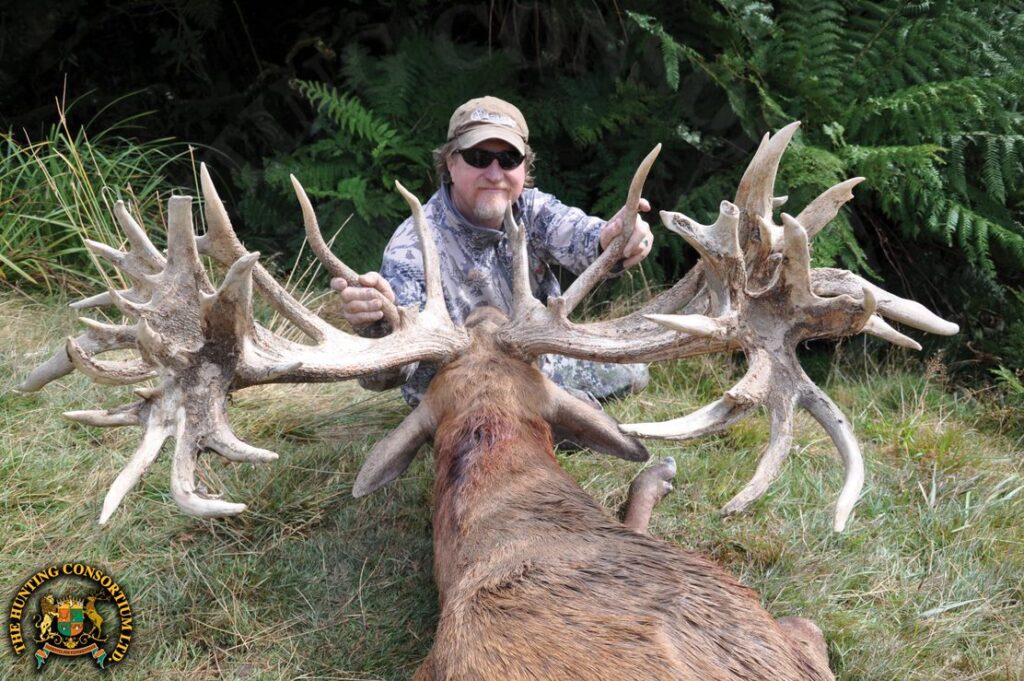 Photo of our client Red Stag Hunting New Zealand. Red Stag hunting in New Zealand. Red Stag hunts in New Zealand.