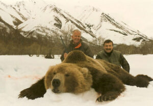 Bob kern, the world's leading international hunting consultant, with a trophy bear