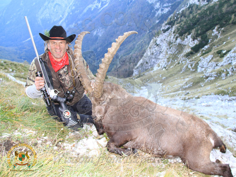 European Ibex and Jim Shockey, world hunter