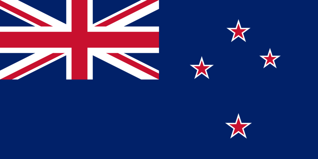 New Zealand Flag. Hunting in New Zealand Hunting