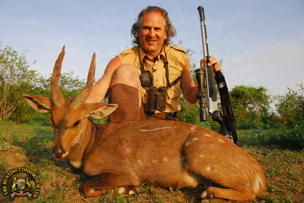 Jim Shockey Abyssinian bushbuck Hunting in Ethiopia from the Danakil Desert with Hunting Consortium.