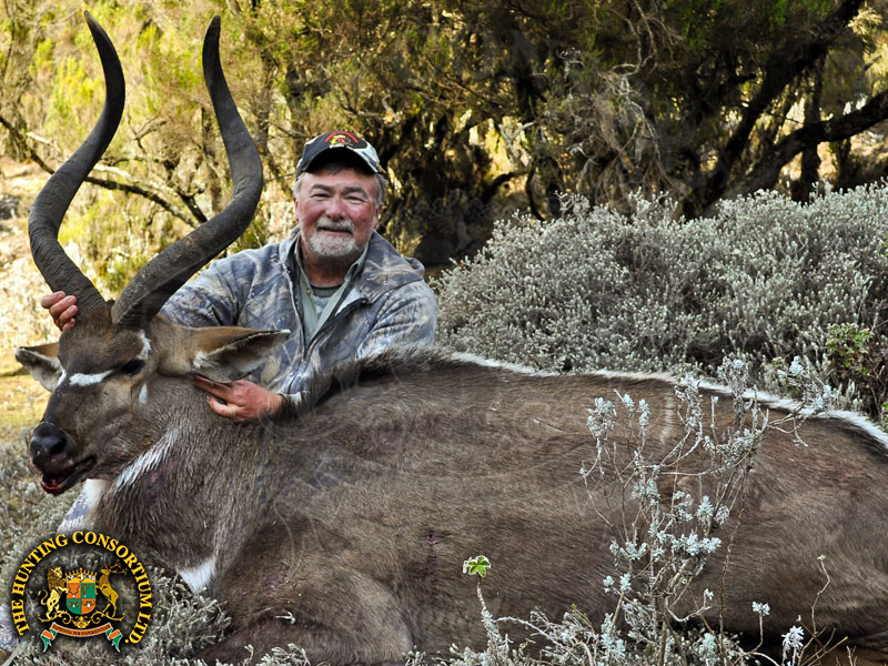 Bob Kern Hunting Mountain Nyala Hunting in Ethiopia. Bob Kern Hunting in Ethiopia