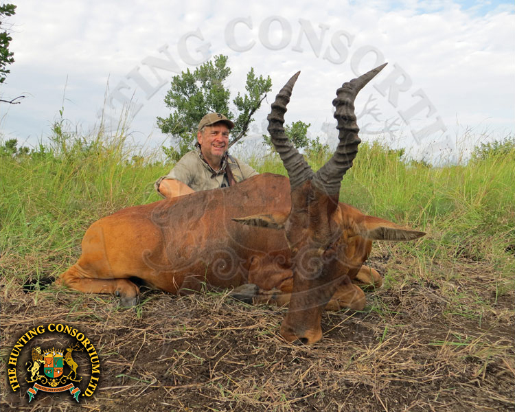 Neumann Hartebeest Hunting in Ethiopia. Rick Warren Hunting in Ethiopia.